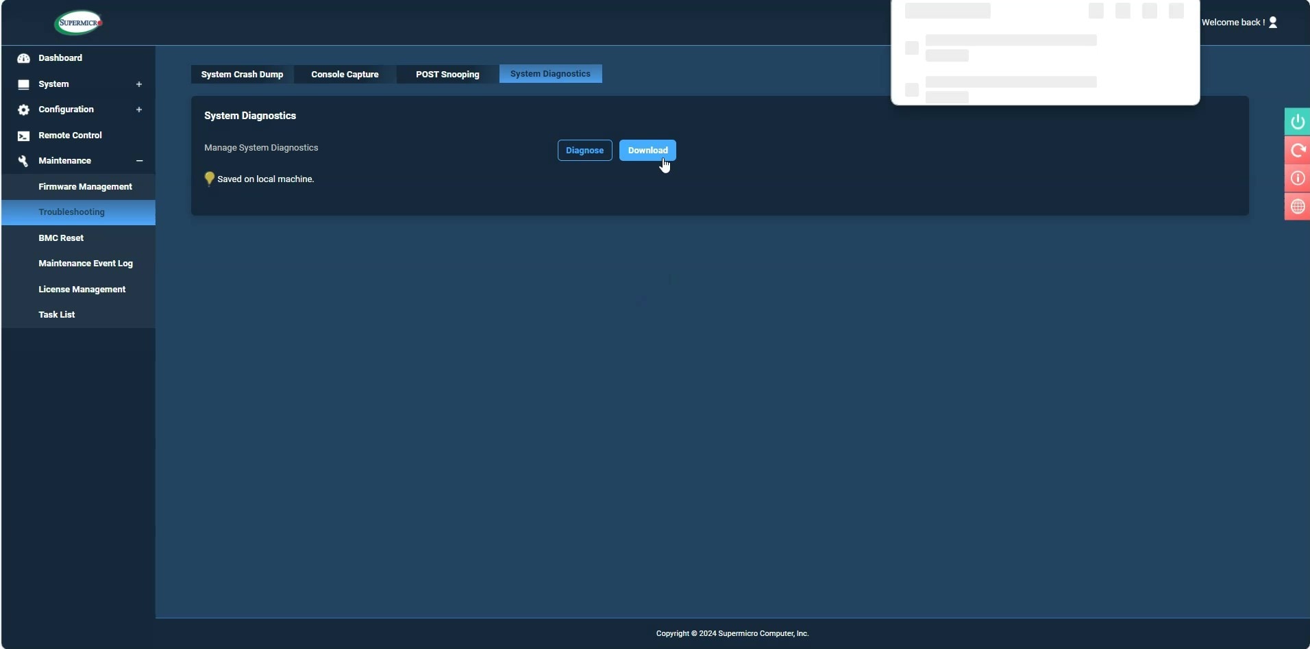 Super Diagnostics Offline Test report