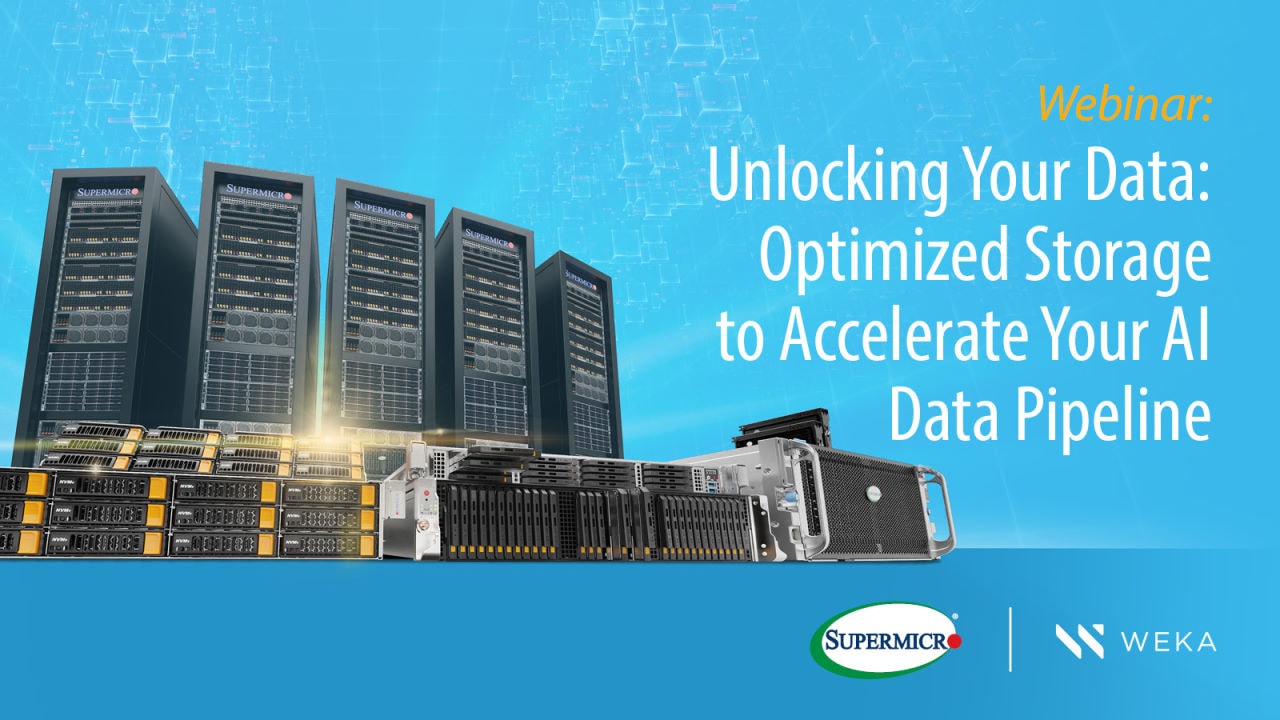 Webinar – Unlocking Your Data: Optimized Storage to Accelerate Your AI Data Pipeline (BrightTalk)