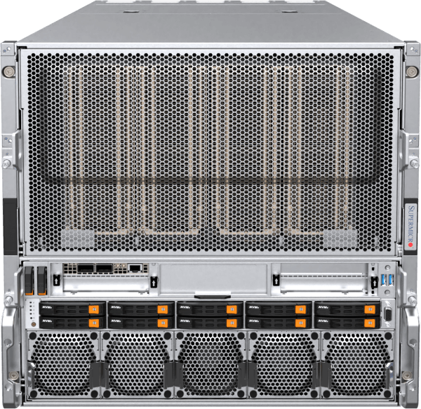 Supermicro 10U Air-Cooled 8-GPU System (SYS-A22GA-NBRT or AS -A126GS-TNBR)