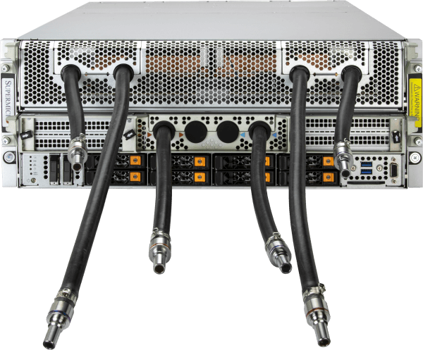 Supermicro 4U Liquid-Cooled 8-GPU System (SYS-422GA-NBRT-LCC or AS -4126GS-NBR-LCC)