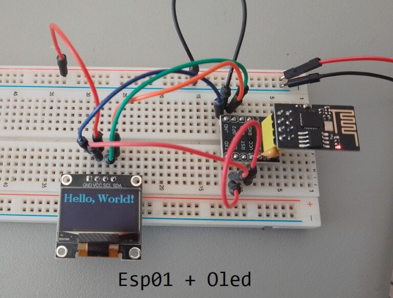 Connect ESP01 to an OLED Display